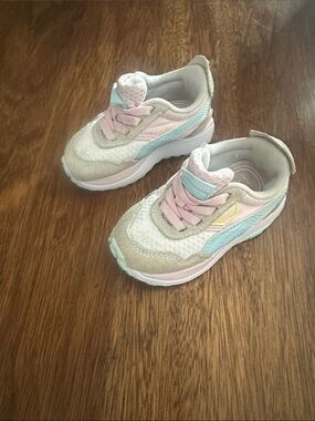 Puma Kids Pastel Pink, Mint & Cream Sneakers